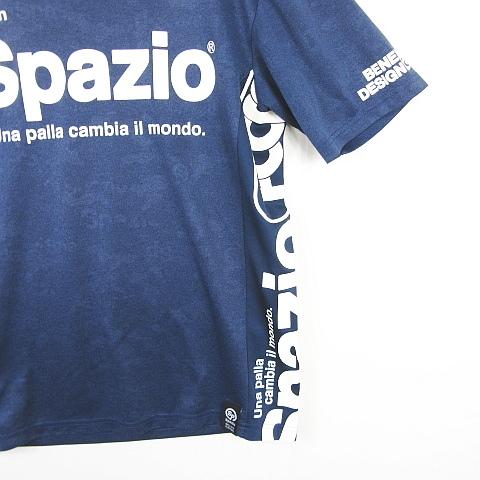 スパッツィオ SPAZIO Tシャツ 半袖 L ネイビー ロゴ kz7206 メンズ｜vectorpremium｜02