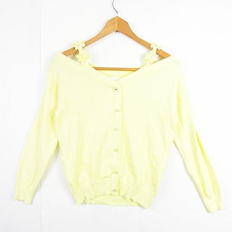 CECIL McBEE セシルマクビー ニット カットソー 長袖 オフショルダー  