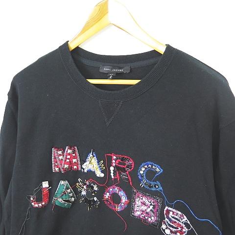 MARC JACOBS ビジュー付きスウェット MARC JACOBS マークジェイコブス スウェット ビジュー ブラック