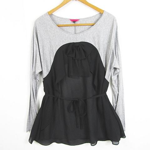 トゥービーシック TO BE CHIC カットソー チュニック 長袖 リボン 