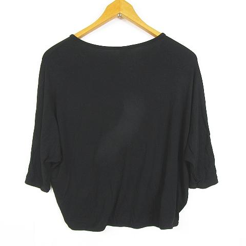 ソブ sov. ダブスタ ツイスト カットソー ドルマンスリーブ 七分袖