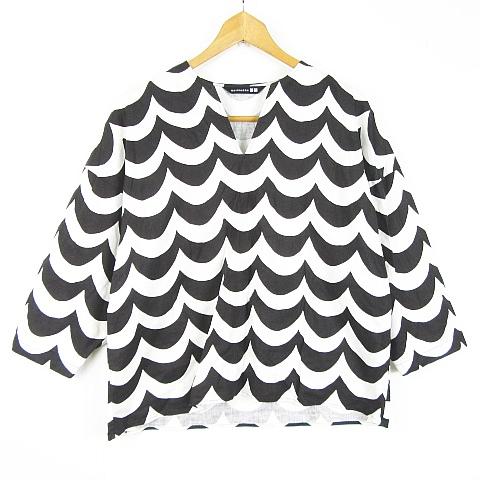 ユニクロ UNIQLO ×マリメッコ Marimekko ブラウス キーネック