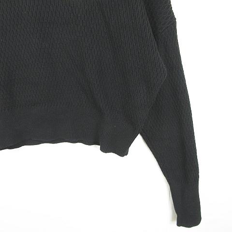 フリークスストア FREAKS STORE ニット セーター 長袖 綿 F ブラック
