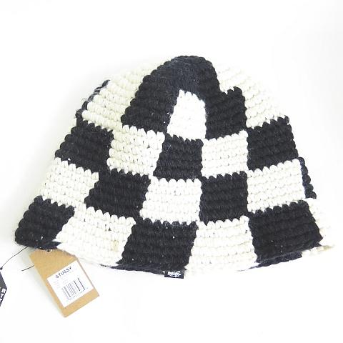 STUSSY（ステューシー） 未使用品 STUSSY CHECKER KNIT BUCKET HAT
