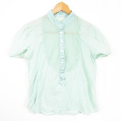 TSUMORI CHISATO（ツモリチサト） メッシュ ブラウス 半袖 綿 レーヨン