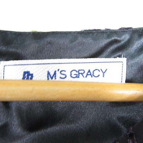 エムズグレイシー M'S GRACY ノースリーブ ワンピース 膝丈 40