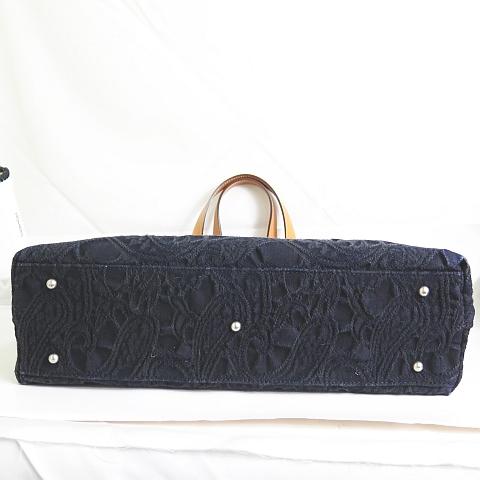 コロク KOROKU ジャガードデニム トートバッグ 岡山デニム/ヌメ革