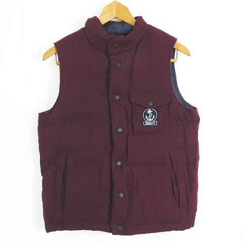 フィデリティ FIDELITY リバーシブル ダウン ベスト 毛 M パープル