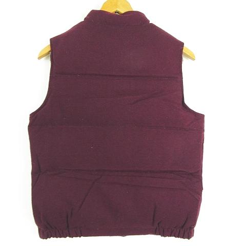 フィデリティ FIDELITY リバーシブル ダウン ベスト 毛 M パープル