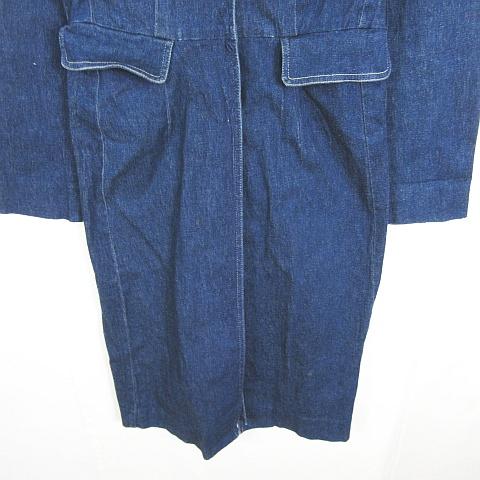 Mixit デニム ジャケット コート ロング丈 ストレッチ コットン 10