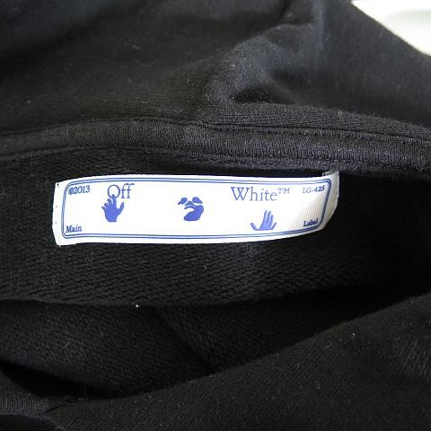 オフホワイト OFF WHITE PASCAL PRINT SLIM HOODIE プルパーカー L
