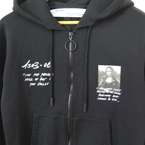 オフホワイト OFF WHITE MONNALISA ZIPPED HOODIE パーカー ジップ 