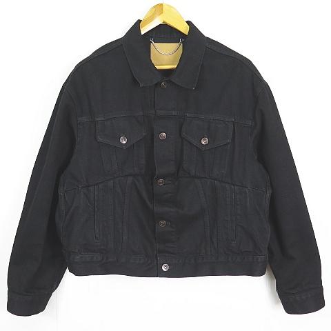 【中古】バレンシアガ BALENCIAGA Swing Denim Jacket スウィング デニム ジャケット 34 ブラック 482125 BALENCIAGA（バレンシアガ） BALENCIAGA Swing Denim Jacket