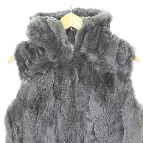 クリュドリィ KRYDDERI リアルファー ロングベスト フード レッキス