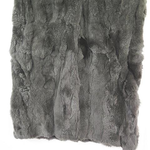 クリュドリィ KRYDDERI リアルファー ロングベスト フード レッキス