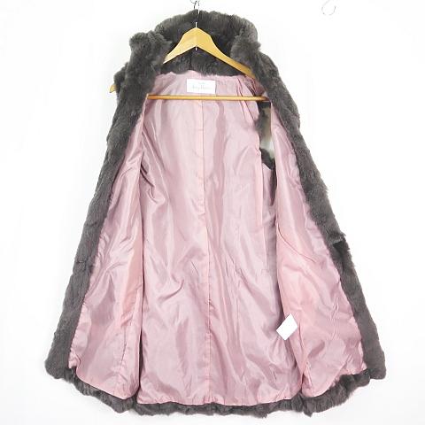 クリュドリィ KRYDDERI リアルファー ロングベスト フード レッキス