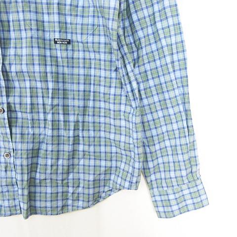 マドモアゼルノンノン mademoiselle NON シャツ 長袖 綿 L ライト