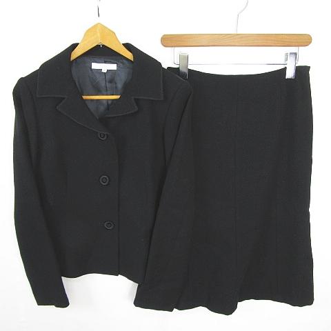 ケティ KETTY セットアップ ジャケット スカート 膝丈 毛 レーヨン 2 