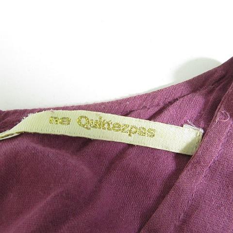 【中古】ヌキテパ NE QUITTEZ PAS! ティアード ワンピース ロング丈 長袖 パープル レース kz13791 ヌキテパ NE QUITTEZ PAS! ティアード ワンピース ロング丈 長袖