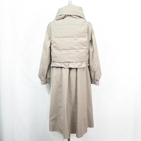 未使用品 トゥービーシック TO BE CHIC 3wayタフタ ダウンコート 40