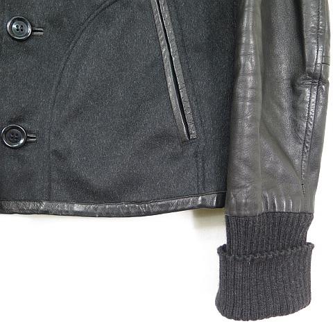 【中古】スロウガン SLOWGUN レザー スリーブ アワードジャケット スタジャン 2 ブラック 2sa7084 スロウガン SLOWGUN レザー スリーブ アワードジャケット スタジャン 2