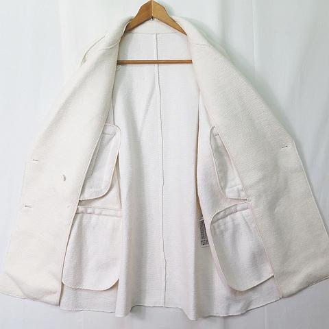 ZARA（ザラ） ウール混 金ボタン ダブルジャケット XS アイボリー 8073