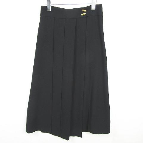 ZARA（ザラ） スカート風 ワイドパンツ キュロット M ブラック 2423