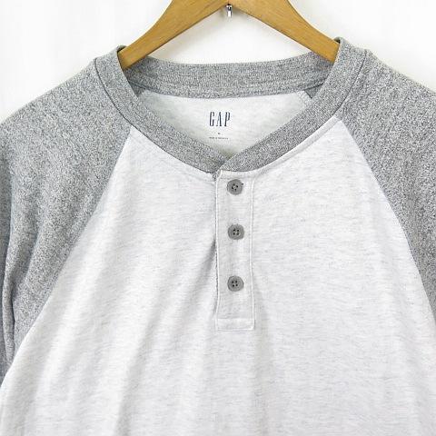GAP（ギャップ） ラグラン ヘンリーネック Tシャツ 長袖 M 