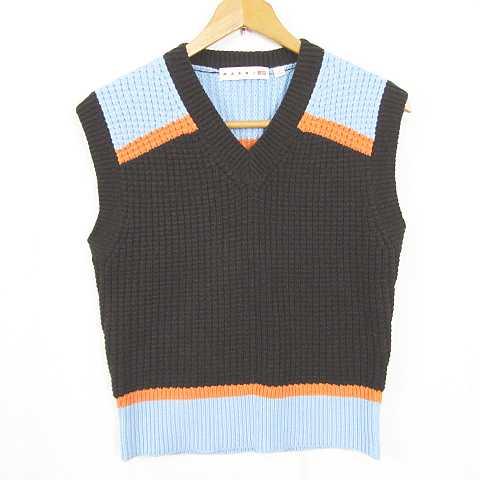 ユニクロ（UNIQLO） × MARNI ポップコーンニットVネックベスト 毛 S