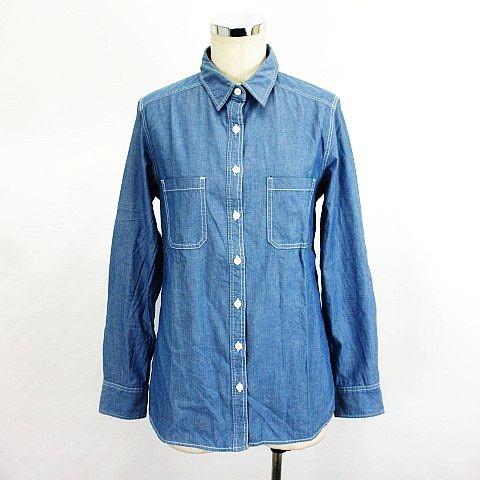 中古 無印良品 良品計画 シャツ ブラウス 長袖 シャンブレー M ブルー Ekm レディース ベクトル 古着 1 ブランド古着販売のベクトル 通販 Yahoo ショッピング