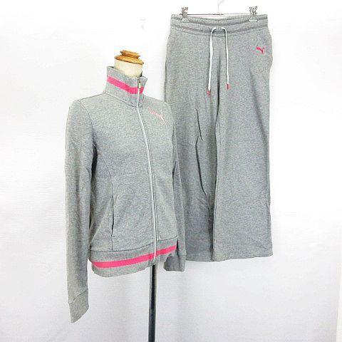 中古 プーマ セットアップ 上下 スウェット ジャケット 長袖 パンツ ロング丈 ロゴ M グレー ピンク スポーツウェア Ekm レディース ベクトル 古着 1 ブランド古着販売のベクトル 通販 Yahoo ショッピング