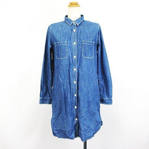 無印良品 良品計画 シャツワンピース チュニック デニム 長袖 ひざ丈 コットン M インディゴブルー Ekm レディース 1 ブランド古着販売のベクトル 通販 Yahoo ショッピング