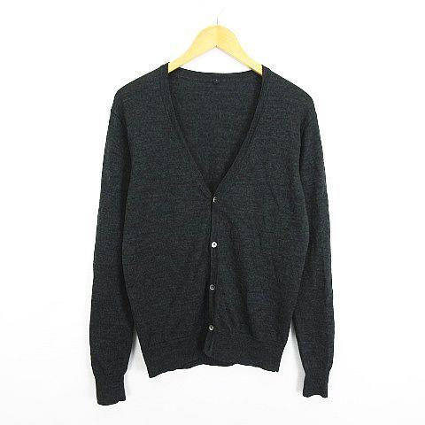 無印良品 良品計画 ニット カーディガン 長袖 Vネック ウール混 シルク混 L ダークグレー Ekm メンズ 1 ブランド古着販売のベクトル 通販 Yahoo ショッピング