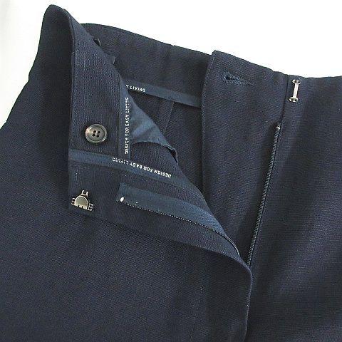 限定 N606【S'Max Mara】ワイドパンツ リネン混 (34) 美脚 薄手
