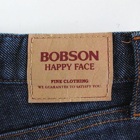 ボブソン BOBSON HAPPY FACE デニム ジーンズ ボトムス ストレート ストレッチ 29-4 インディゴ ※EKM メンズ レディース｜vectorpremium｜03