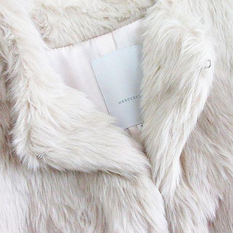 トラサルディ TRUSSARDI アンゴラ ラビットファー ホワイト お洒落