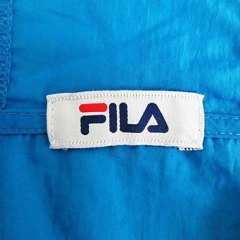 フィラ FILA ジャンパー ブルゾン ウィンドブレーカー 長袖 ジップアップ ロゴ ナイロン 3L ブルー スポーツウェア ※EKM レディース｜vectorpremium｜04