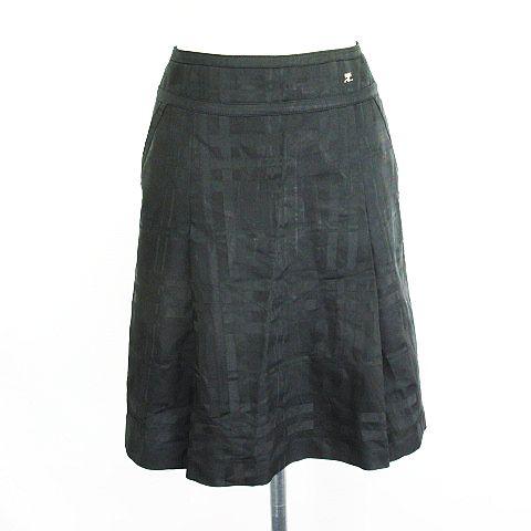 クレージュ courreges スカート ボトムス ミニ丈 タック フレア  