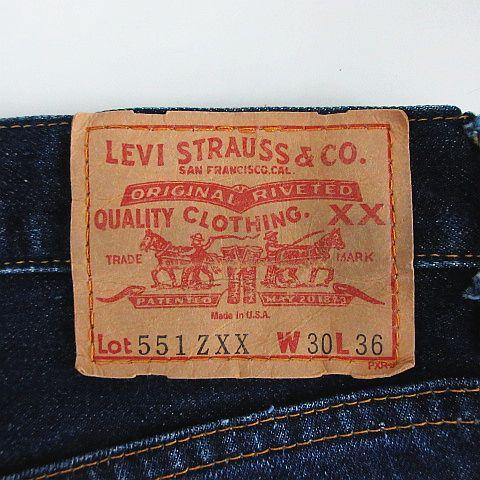 【中古】リーバイス 551ZXX 551 0006 ジーンズ ストレート 刻印555 米国製 セルビッチ 30 インディゴ ※EKM メンズ Levi's（リーバイス） Levi's 551ZXX 551 0006 デニム ジーンズ