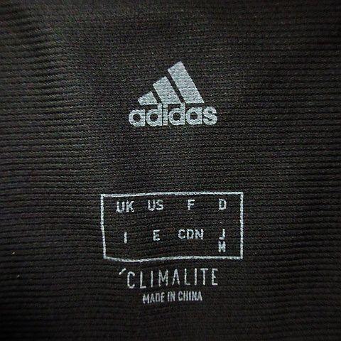 adidas アディダス DT5411 ポロシャツ 半袖 ライン ロゴ M ブラック