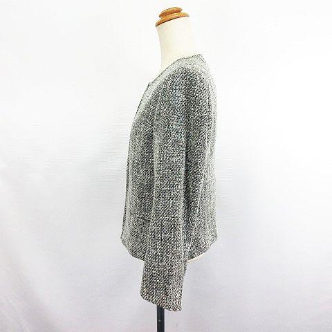 テチチ Te chichi ノーカラージャケット アウター 長袖 ツイード