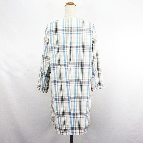 IENA LA BOUCLE チェックノーカラーコート イエナ ラ ブークル(IENA LA