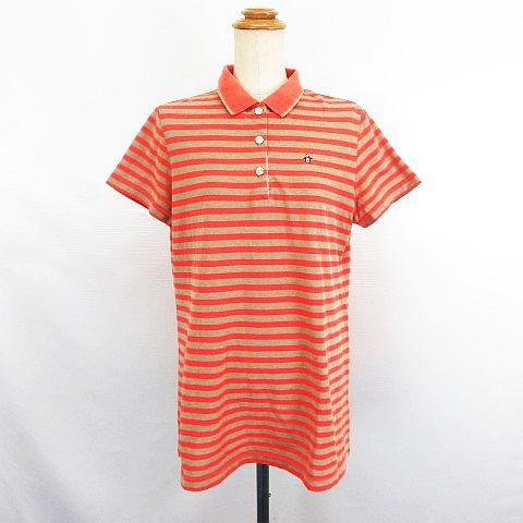 マンシングウェア MUNSINGWEAR ポロシャツ チュニック 半袖 ボーダー 