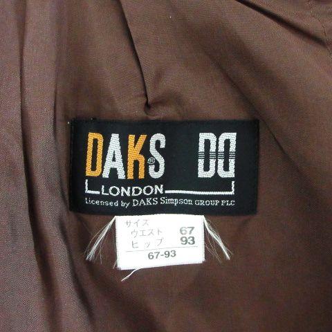 ダックス DAKS スカート ボトムス ひざ丈 タイト ツイード チェック