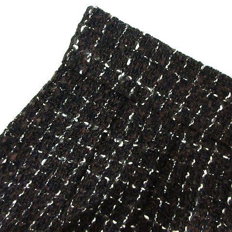 ダックス DAKS スカート ボトムス ひざ丈 タイト ツイード チェック