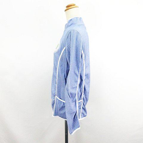 パーリーゲイツ  ストライプ　ブルゾン パーリーゲイツ ジャケット アウター 長袖 ジップアップ ロゴ 斜め