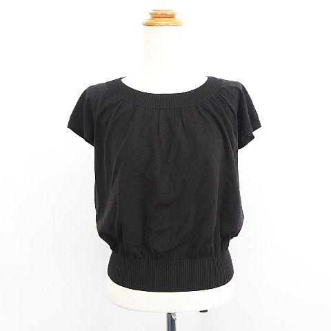 レリアン Leilian ニット カットソー 半袖 キャップスリーブ