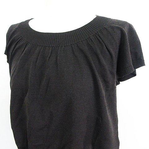 レリアン Leilian ニット カットソー 半袖 キャップスリーブ