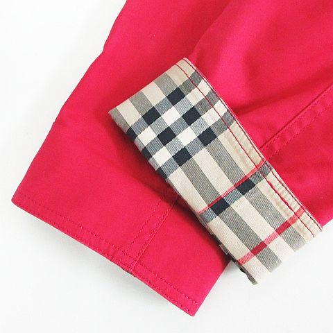 バーバリー ロンドン BURBERRY LONDON ステンカラーコート アウター 長袖 ハーフ丈 背抜き ストレッチ 11 ダークピンク ※EKM レディース_5