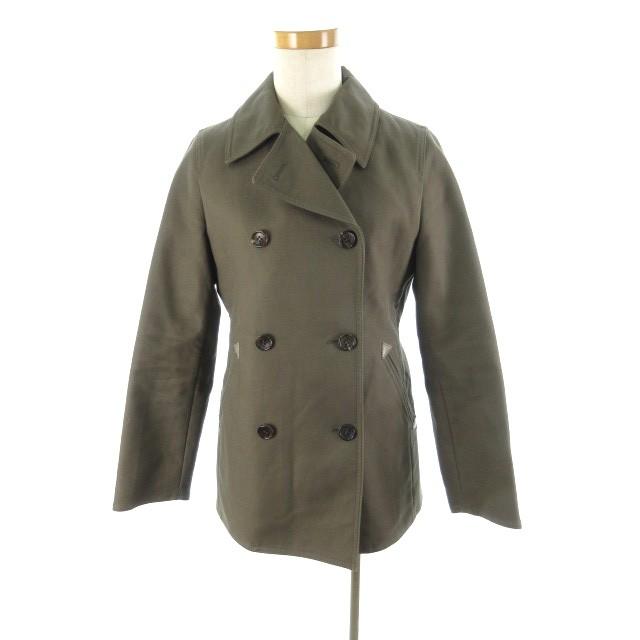 ロペ Rope ｐコート ピーコート ハーフ ダブル カーキ コットン 9at アウター 上着 レディース 中古 ベクトル 古着 121 ブランド古着販売のベクトル 通販 Yahoo ショッピング